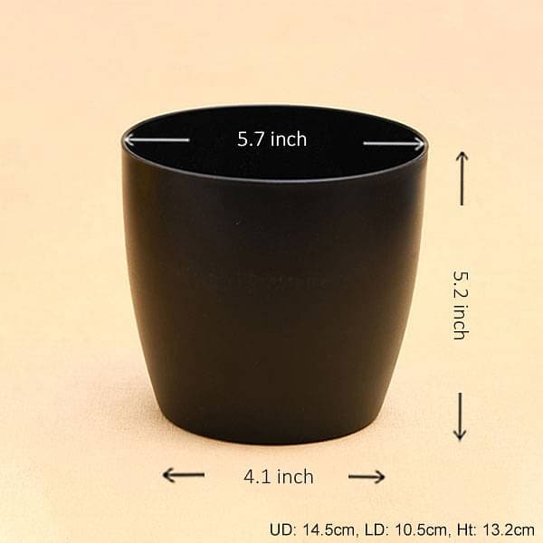 5.7 inch (14 cm) Ronda No.14.5 Round Plastic Planter