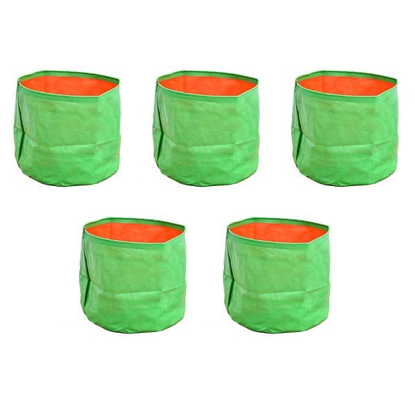 12 inch (30 cm) Round Grow Bag (Set of 5)(Green)