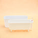 12 inch (30 cm) gw 04 self watering rectangle plastic planter (white) 