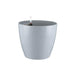 13.5 inch (34 cm) gw 07 self watering round plastic planter (grey) 