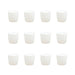 4.5 inch (11 cm) Ronda No. 1110 Round Plastic Planter (Set of 12)(White)