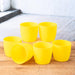 4.5 inch (11 cm) Ronda No. 1110 Round Plastic Planter (Set of 6)(Yellow)