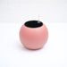 4.9 inch (12 cm) gw 01 self watering round plastic planter (pink) 