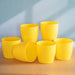 5.7 inch (14 cm) Ronda No.14.5 Round Plastic Planter (Set of 6)(Yellow)