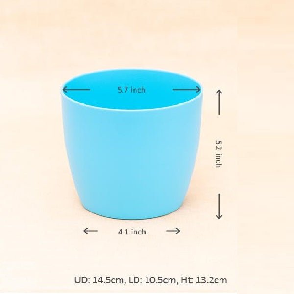 5.7 inch (14 cm) Ronda No.14.5 Round Plastic Planter