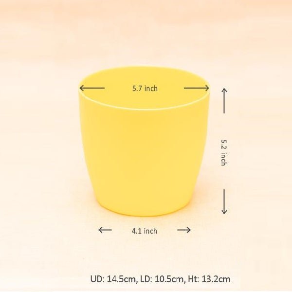 5.7 inch (14 cm) Ronda No.14.5 Round Plastic Planter