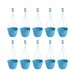 7.1 inch (18 cm) Corsica No. 18 Hanging Round Plastic Pot (Set of 10)(Sky Blue)