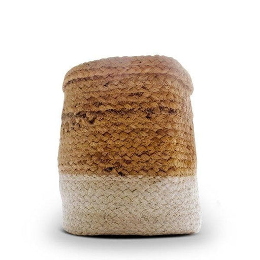 8 inch (20 cm) eco friendly jute planter (ivory) 