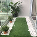 beautify balcony edges with white pebbles 