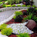 decor garden with stone 