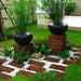 decor garden with stone 