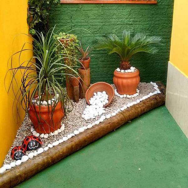 wonderful garden designs with pebbles 