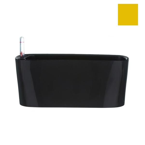 12 inch (30 cm) gw 04 self watering rectangle plastic planter (yellow) 