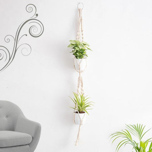 handmade sa001 macrame hanger for plants (cotton 