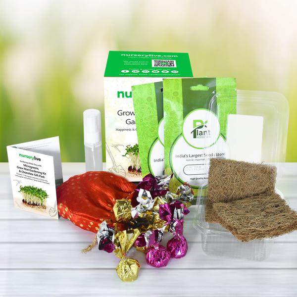 gardening made easy with microgreens grow mat gardening kit and chocolate gift pack 