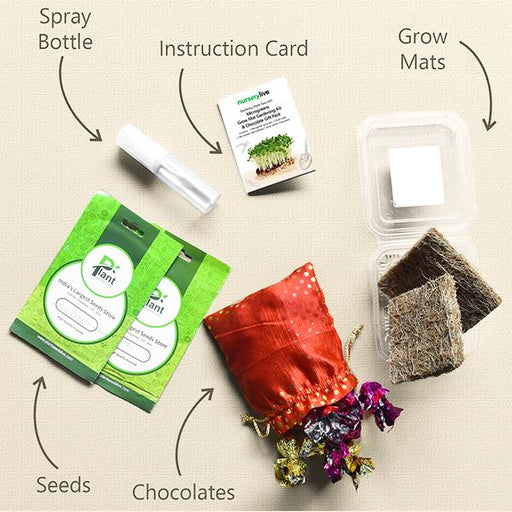 gardening made easy with microgreens grow mat gardening kit and chocolate gift pack 