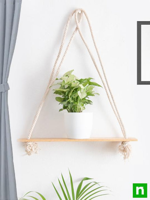 handmade sa008 wooden plank hanger for plants 