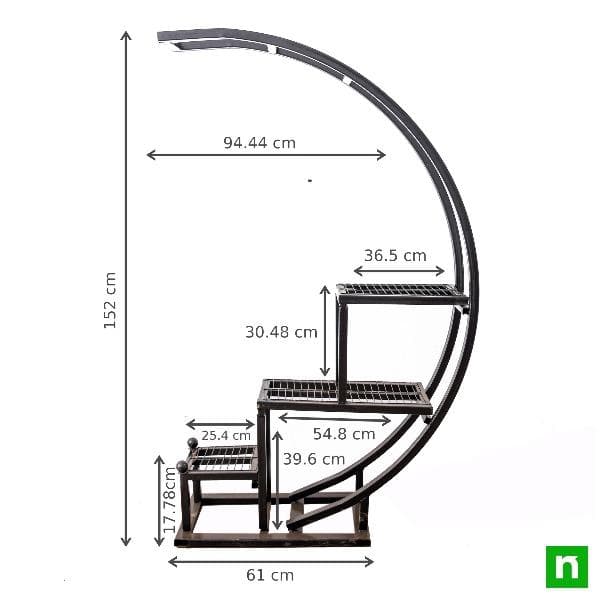 metal planter stand no. nl0137d (arc 