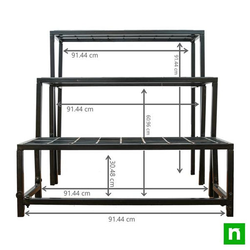 metal planter stand no. nl0137h (rectangle - tier)