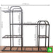 metal planter stand no. nl0137b (rack curved top 