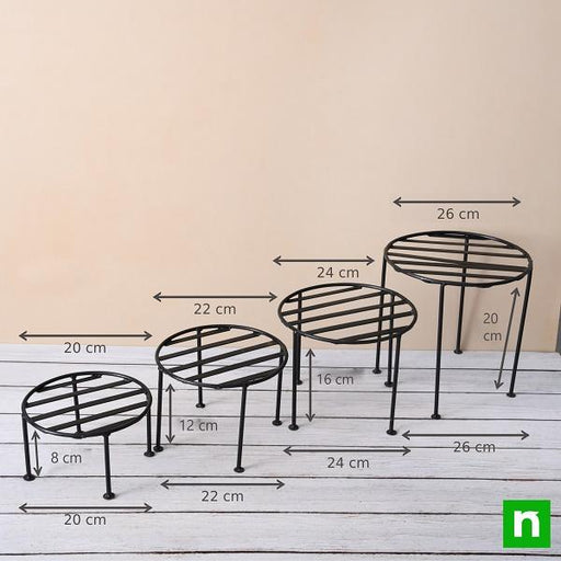 metal planter stands (round 