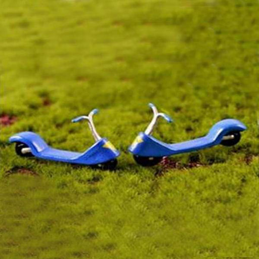 scooter plastic miniature garden toys - 1 pair