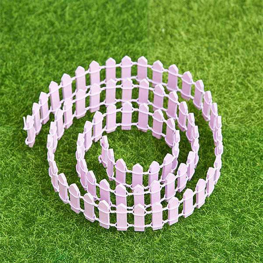 wooden fence miniature garden toy (lavender - 1 piece