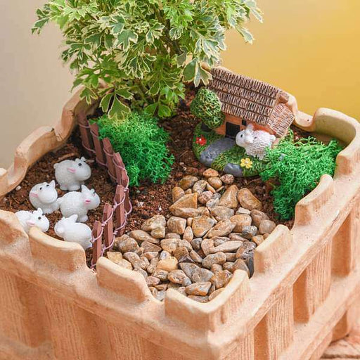 diy grazing sheep - miniature garden