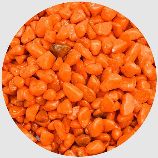 aquarium pebbles (orange - 1 kg