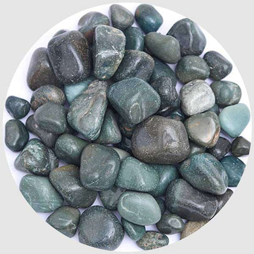 garden pebbles (aqua green color - 1 kg