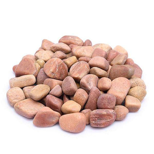 natural teak pebbles (peach color - 1 kg