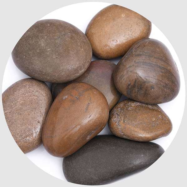 river pebbles (brown - 2 kg