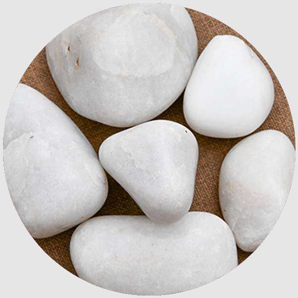 super marble pebbles (white - 2 kg