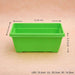 11.8 inch (30 cm) bello window planter no. 30 rectangle plastic pot (green) (set of 6) 