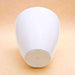 12 inch (30 cm) convex round plastic planter (white) 