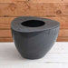 12 inch (30 cm) triangle shape big plastic planter (grey) 