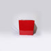 13 inch (33 cm) sqr - 6 square fiberglass planter (red)