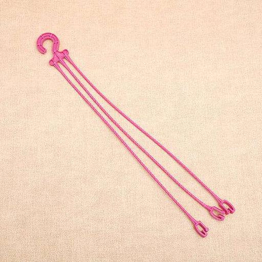 14.9 inch (38 cm) plastic hanger for planters (dark pink) (set of 6) 