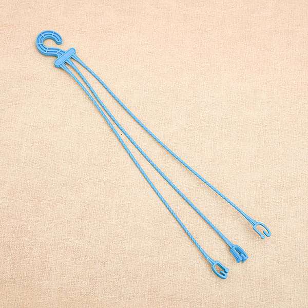 14.9 inch (38 cm) plastic hanger for planters (sky blue) (set of 6) 