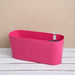 15.8 inch (40 cm) florida self watering oval plastic planter (dark pink) 