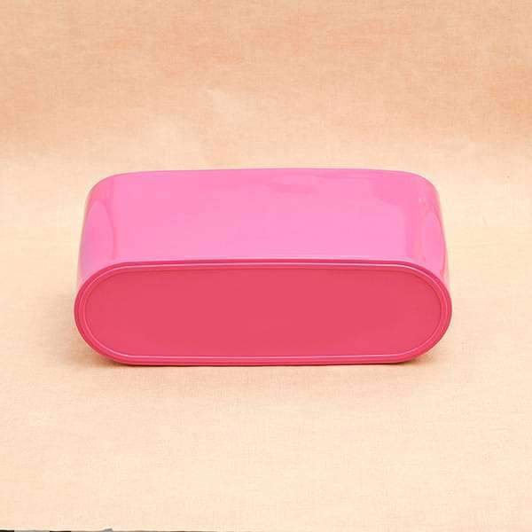 15.8 inch (40 cm) florida self watering oval plastic planter (dark pink) 