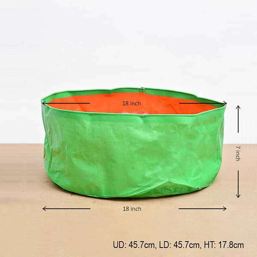 18 inch (46 cm) round grow bag (green) (set of 5) 