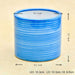 4.1 inch (10 cm) ring design cylindrical ceramic pot (blue) (set of 2) 