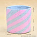 4 inch (10 cm) circlet grey concrete pot (rustic pink) 