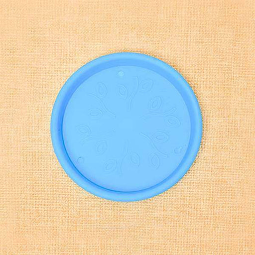 5.9 inch (15 cm) round plastic plate for 6 inch (15 cm) grower pots (sky blue) (set of 6) 