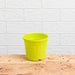 6 inch (15 cm) grower round plastic pot (lime yellow) (set of 6) 