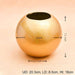 8 inch (20 cm) sml - 002 round fiberglass planter (golden color)